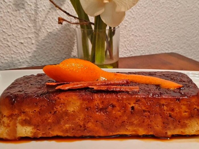 Puding casero de pan